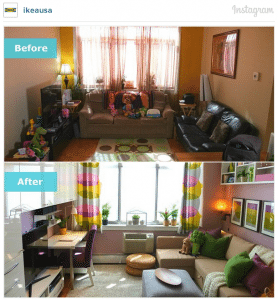 Ikea Before and After