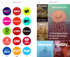 Snapchat Discover pages improves user interaction