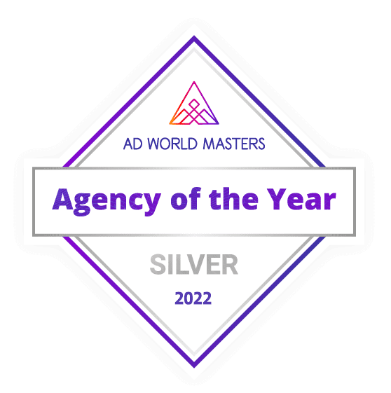 Badge for Ad World Masters Agency of the Year Silver 2022